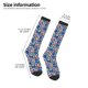 thumbnail image 2 of Fotbe Cute Popcorn Calcetas Divertidas Estampadas para Hombre y Mujer, Calcetas de Algodón hasta la Rodilla para Caminar, Correr, Enfermería y Embarazo, 2 of 6