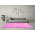 thumbnail image 3 of Ahgly Company Indoor Square Abstract Pink Modern Area Rugs, 8' Square, 3 of 4