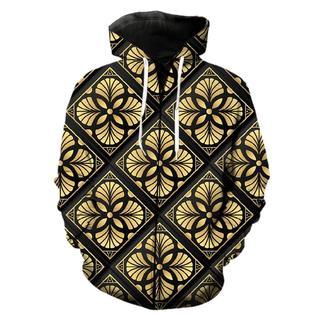 Sudadera con capucha y cremallera para hombre con estampado geométrico abstracto, estilo hip hop, moderna, de gran tamaño, con estampado 3D para adolescentes.