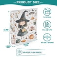 thumbnail image 3 of FORMRS 3 Ring Binder 1.5 inch with Pockets Set of 2 Clip Board 200 Sheets Capacity, Watercolor Halloween Girl, 3 of 8