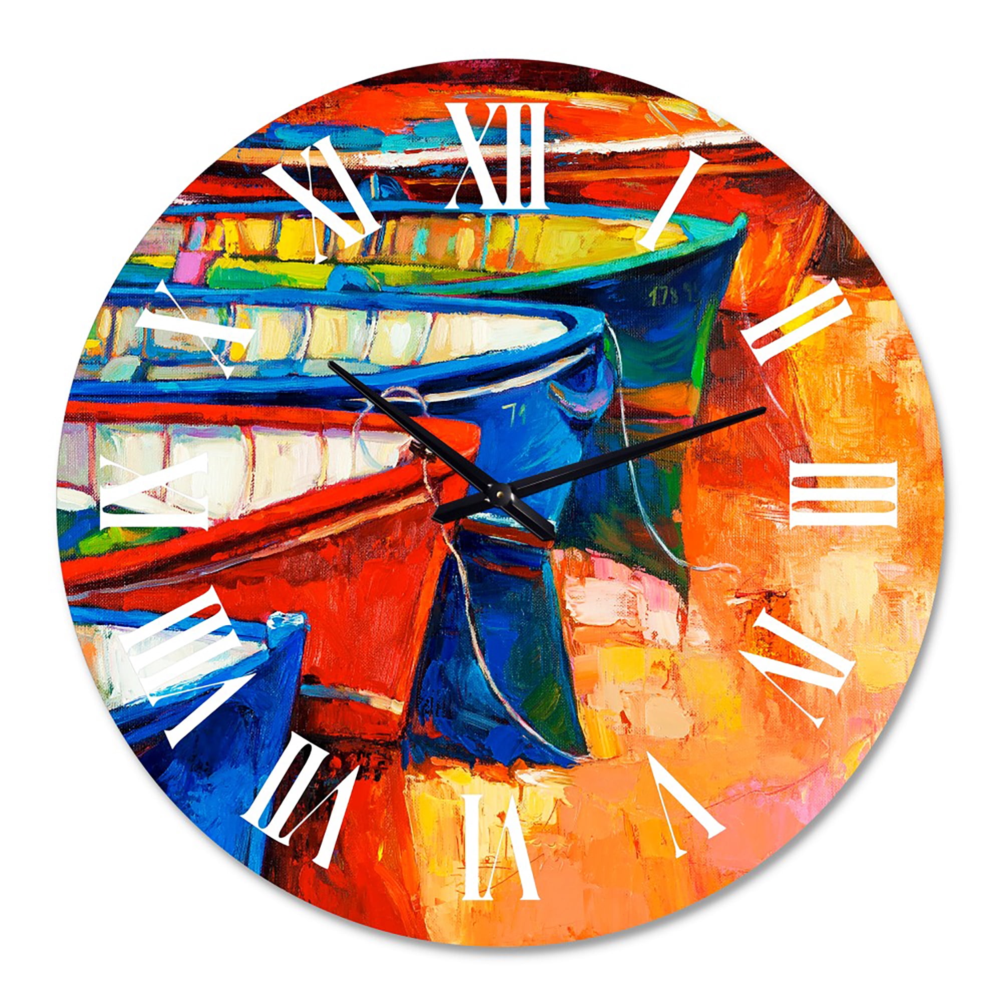 Designart 1 in Quartz Coastal Wall Clock