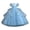 Princess Dress-Blue, variant on KkSLirnhs 8 Years Girls Dresses under $10.00 Girls' Princess Dresses Summer New Short Sleeve Ruffled Lace Round-Neck Embroidery Mesh Princess Bow Skirt Pink