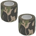 thumbnail image 1 of Uxcell 3 Rollos de Cinta Camuflaje 2IN x 14.76FT, Cinta Autoadhesiva Impermeable No Reflectante para Escalada al Aire Libre, Bosque, 1 of 7