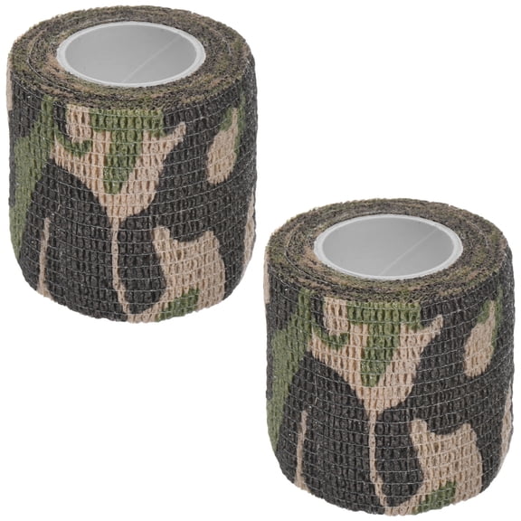 Uxcell 3 Rolls Camo Tape Wrap 2IN x 14.76FT Camouflage Tape, Self Adhesive Wrap Tape Waterproof Non-Reflective for Outdoor Climbing, Forest
