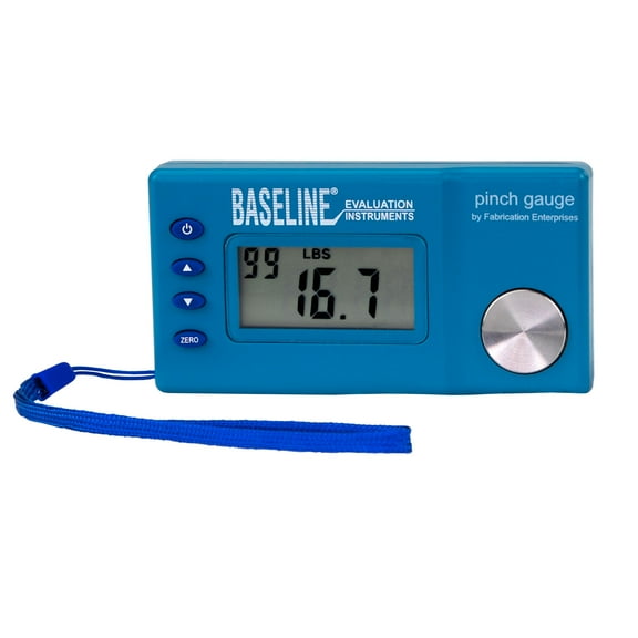 Baseline Electronic Pinch Gauge for Hand and Forearm Strength Tensile Testing Therapy Equipment, 60lb Max, 12-0475