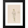 thumbnail image 2 of Heinrich Lefler 11x14 Black Modern Framed Museum Art Print Titled - Handsome (1914), 2 of 5