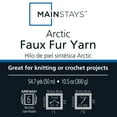 thumbnail image 6 of Mainstays Arctic Fur Yarn, 54.7yd, Green, 100% Polyester, Super Bulky, Pack of 2, 6 of 6