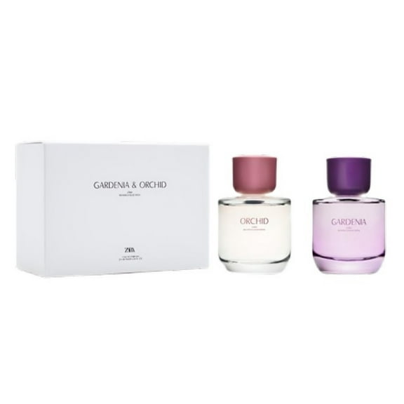 Zara Gardenia & Orchid Perfume for Women Eau de Parfum Set 2x90ML (3.04 FL. OZ.) Luxurious Floral & Fruity Fragrance with Coffee, Musk & Amber