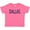 Hot Pink, variant on Inktastic Dallas in Blue Text Boys or Girls Baby T-Shirt