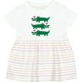 thumbnail image 3 of Inktastic Alligator Crocodile Reptile Girls Baby Dress, 3 of 5