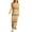 Yellow, variant on fatyb Boho Cover up for Women Sleeveless Maxi Tank Dress Beachwear Summer Bathing Suit Bikini Coverup
