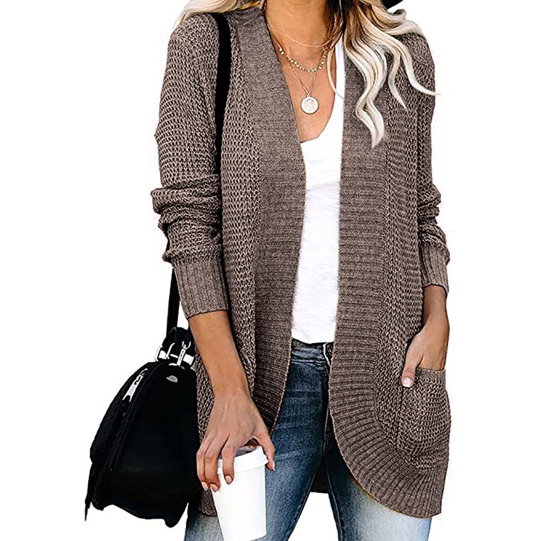 HAPIMO Sales Women's Long Sweater Cardigan Sweater Top Outwear