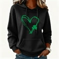 thumbnail image 2 of Erwazi Womens St. Patrick's Day Drawstring Hoodies Sweatshirts Long Sleeve Graphic Pullover Tops, 2 of 6