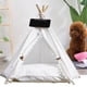 thumbnail image 2 of Pet Teepee Tent for Dogs Cats Rabbits Portable Canvas Dog Tents Cat Bed Pet Teepee Houses with Soft Cushion for Indoor Outdoor ShopWise Round, 2 of 9