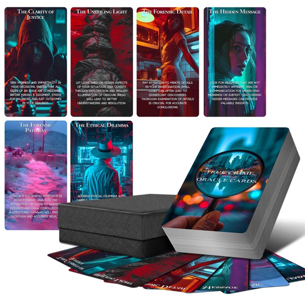 Oracle Cards ZZBUY Teoría de la conspiración sobre crímenes reales con significados