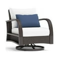 thumbnail image 6 of RST Brands Barcelo 4 PC Aluminum Modern Outdoor Seating Set - White/Bliss Ink, 6 of 7