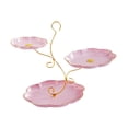 thumbnail image 3 of simhoa 3 Layer Fruit Plate Holder Serving Platter Storage Candy 3 Tier Serving Tray for pink, 3 of 8