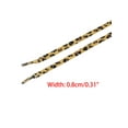 thumbnail image 3 of INSPIRE CHIC Leopard Print Flat Shoestrings Animal Pattern Sports Shoe Laces for Sneakers 2 Pairs Yellow Brown 140cm/55.1", 3 of 4