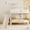 Beige White MDF Plywood, variant on LHSHID House-Shaped Wooden Bunk Bed with Slide and Storage Staircase, Gray and White