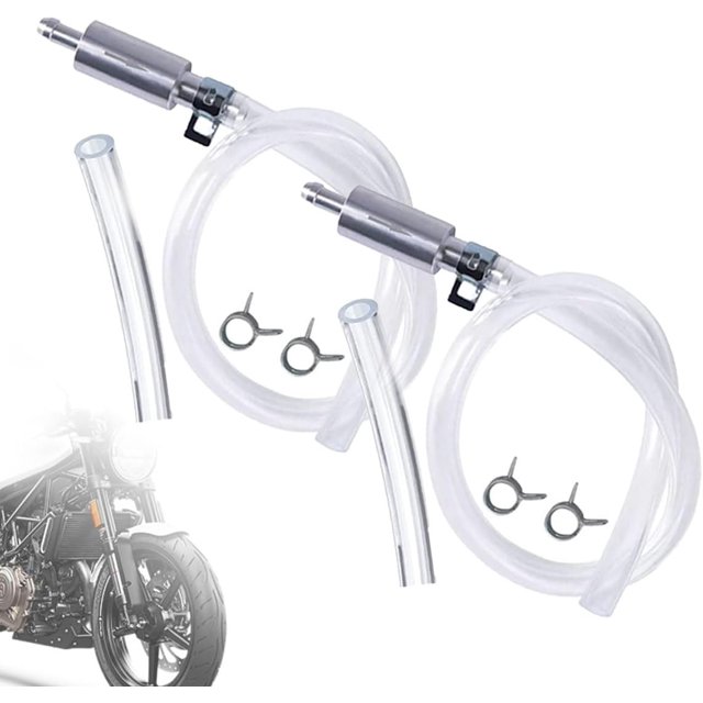 Autobriva Brake Bleeder, Universal One-Way Brake Bleeder Hose Kit with Check Valve, Brake Bleeder Hose - One Way Check Valve Tube Bleeding Tool Kit for Car Motorcyle Clutch (2pc)