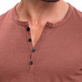 thumbnail image 5 of YABCSAZ Men's Summer Casual Shirts Oxford Shirt Crewneck Neck Short Sleeve Shirts T-Shirts Flex Relaxed Men's Henley Shirts, Regular Fit Tops Athletic Shirts for Hiking Fishing Jogging, 5 of 5