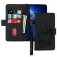 thumbnail image 3 of Allytech Compatible For iPhone 13 Pro Max Luxury Case,360 Protection PU Leather Flip Wallet Magnetic Stand Cover with Wrist Strap.For iPhone 13 Pro Max,Black, 3 of 10