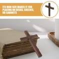 thumbnail image 2 of Mini cruz de madera decorativa para manualidades, proyectos de bricolaje, casa de muñecas, Navidad, iglesia, accesorios., 2 of 8