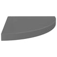 thumbnail image 4 of Estantes Flotantes de Esquina Casafoyer MDF Gris de Alto Brillo 2 piezas, 4 of 5