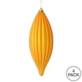 thumbnail image 3 of Vickerman 8" Antique Gold Matte Line Finial Ornament, Pack of 4, 3 of 3