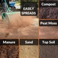 thumbnail image 2 of Elleree 24 inch Lawn & Garden Spreader,Pull Tow-Behind Peat Moss Seed and Compost Drop Spreader for Top Soil, Sand, Manure, Mulch, Top Dressing, 2 of 10