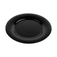 thumbnail image 2 of G.E.T. 10.5" Black Heavy-Duty Wide Rim Melamine Plastic Dinner Plate (Set of 4), 2 of 2