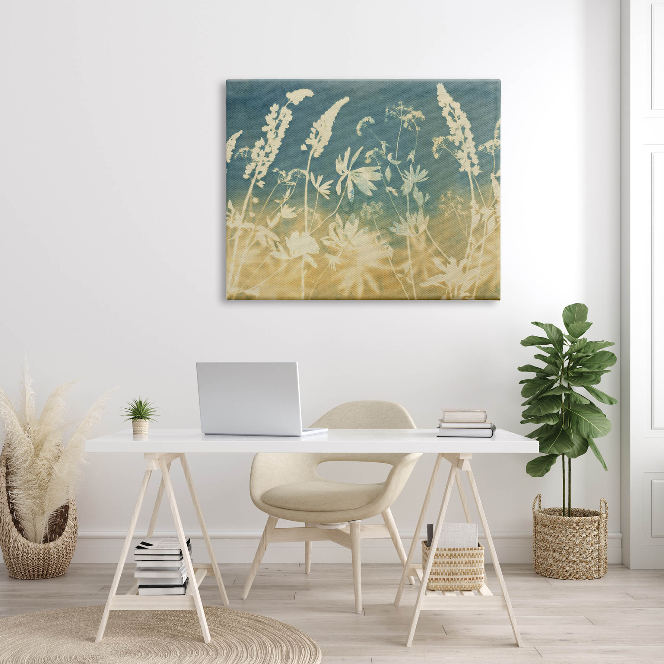 Stupell Industries Modern Flower Meadow Botanicals Graphic Art Gallery Wrapped Canvas Print Wall Art, Design by Liz St. Andre