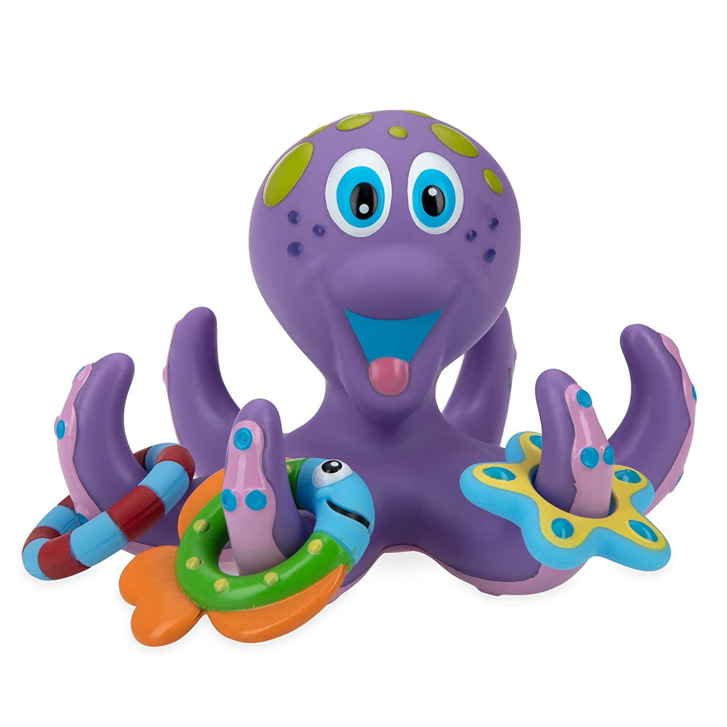 purple octopus bath toy