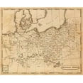 thumbnail image 2 of Arrowsmith, Aaron 14x12 White Modern Wood Framed Museum Art Print Titled - Prussian States, 1812, 2 of 4