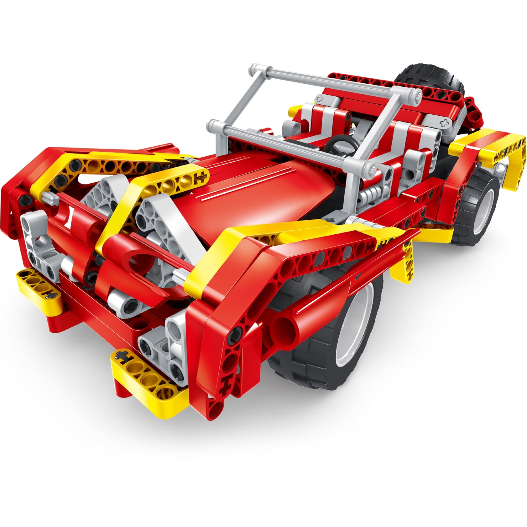 Mechanical Master R/C Block Cars 2-in-1 Orange Jeep