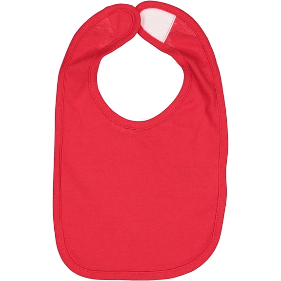 Rabbit Skins 100% Cotton Premium Jersey Bib (Black, One Size Fits All), Red