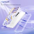 thumbnail image 2 of Luxury Case for Samsung Galaxy S23 Plus/S23+ IMD Pattern Slim Thin Full Body Protection Durable Shockproof Soft Case Support Wireless Charging,Butterfly, 2 of 7