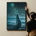 thumbnail image 6 of Starry Night Canvas Inspired Canaan Dog Pet Family Friend Peace Oil Painting Art Print Poster Wall Decor, 6 of 6