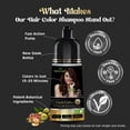 thumbnail image 5 of Herbishh Dark Coffee Hair Dye Shampoo, Grey Coverage, Demi-Permanent, 200 mL, 5 of 9