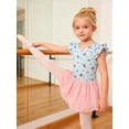 thumbnail image 5 of Aideaone Ballet Leotard for Girls Toddler Dance Dress Outfit with Skirt Ruffle Sleeve 3-8Y, 5 of 7