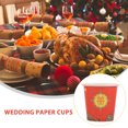 thumbnail image 2 of 100pcs Paper Cup Chinese Style Paper Tea Cup Disposable Wedding Drinking Cups, 2 of 8