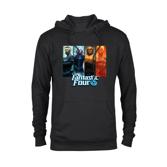 Marvel Fantastic Four Family Character Grid - Pullover Hoodie for Adults - Customized-Black