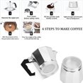 thumbnail image 4 of SDOTXA 50/100/150/300/450/600ml Coffee Maker Espresso Percolator Stove Top Pot Kettle, 4 of 7