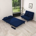 thumbnail image 1 of 5-in-1 Folding Sofa Bed - Blue Convertible Sleeper (71.6" Wide), 1 of 8
