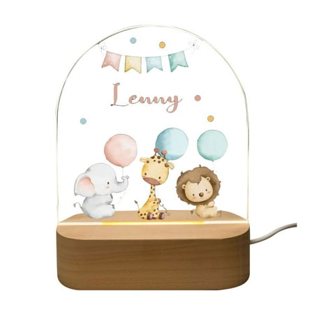 

HALJEN Remote Control Vibe for Woman Kids Lamp Children s Bedside Lamp with Name Children s Lamp Gift Suitable for Girls Boys Christening Gifts