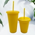 thumbnail image 3 of ENJOYW Christmas Straw Cup Festive Reusable PP Solid Drinking Tumbler with Lid for Home Christmas Straw Cup, 3 of 7