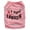 Pink, variant on Fashion Pet Vest for Summer Breathable Comfort with Text Pattern Clothing for Dogs Cats, 34 cm, Blue