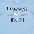 thumbnail image 4 of Inktastic Grandmas Favorite- Heart Grandchild Boys or Girls Baby T-Shirt, 4 of 5