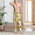 thumbnail image 2 of Honiee Sunflowers for men - a sleek fusion of Straight Pajama Pants, versatile Lounge Pants, and cozy Sleepwear, all rolled into one-Large, 2 of 6