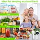 thumbnail image 4 of Sellador al vacío para tarros de cristal con pantalla digital, máquina selladora al vacío de alimentos portátil con bolsas selladas y 10 tapas para tarros de cristal, 4 of 6